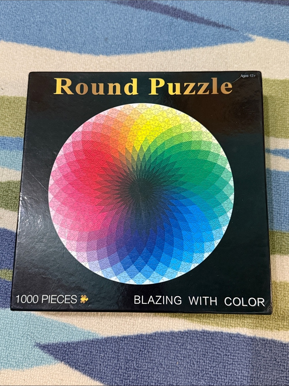 Round Puzzle - Blazing With Color (Multicolor)